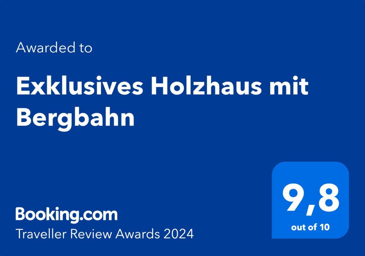 Exklusives Holzhaus Mit Bergbahn - Baden-Baden Im Schwarzwald Villa Luaran gambar